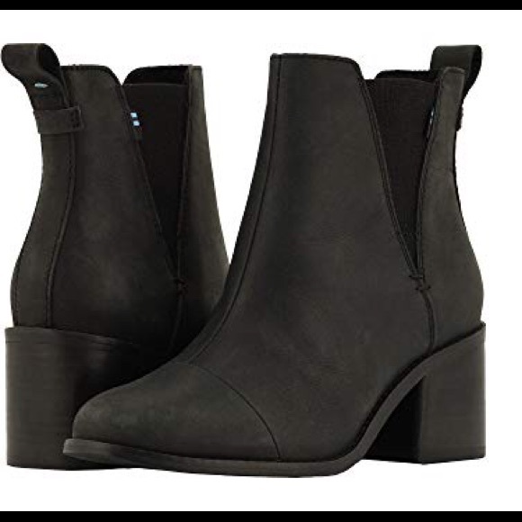 Toms Shoes - Toms♥️NEW♥️Esme Black Leather boot size 10
